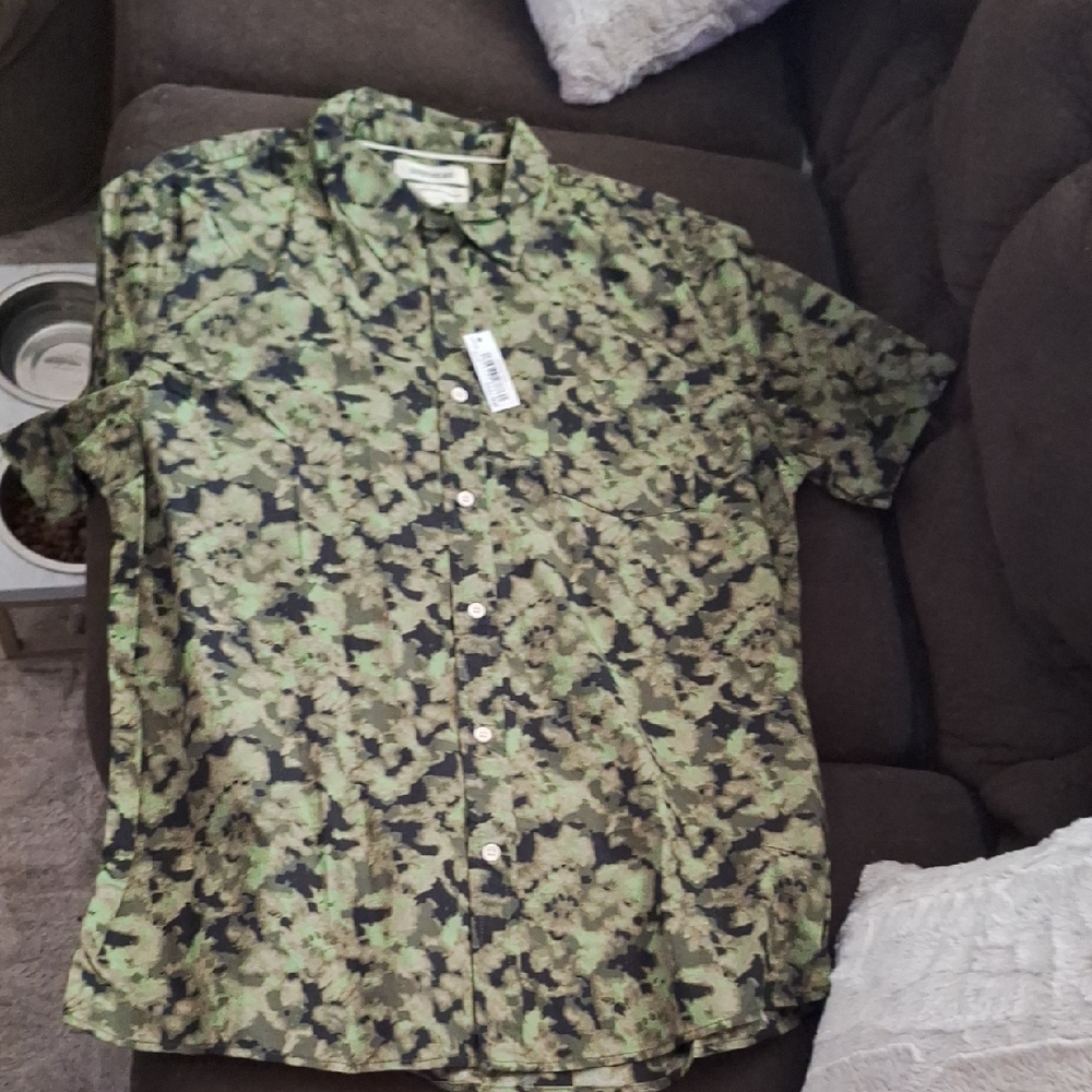 Goodthreads Camouflage Button-Up Shirt